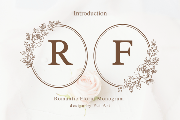 Romantic Floral Monogram