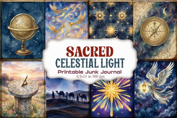 Sacred Celestial Light Junk Journal
