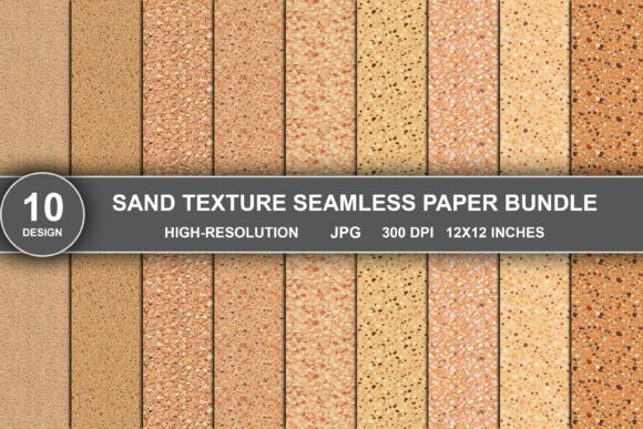 Sand Texture Digital Paper Bundle Wha