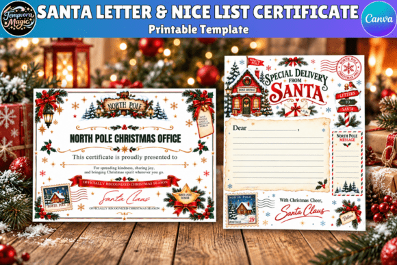 Santa Letter & Nice List Certificate