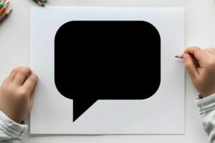 Simple Black Speech Bubble Icon Isolated Graphic by sctchcreations ...