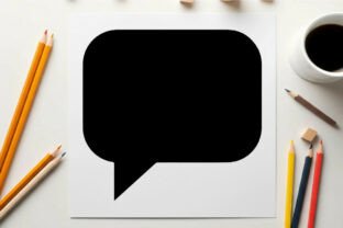 Simple Black Speech Bubble Icon Isolated Graphic by sctchcreations ...
