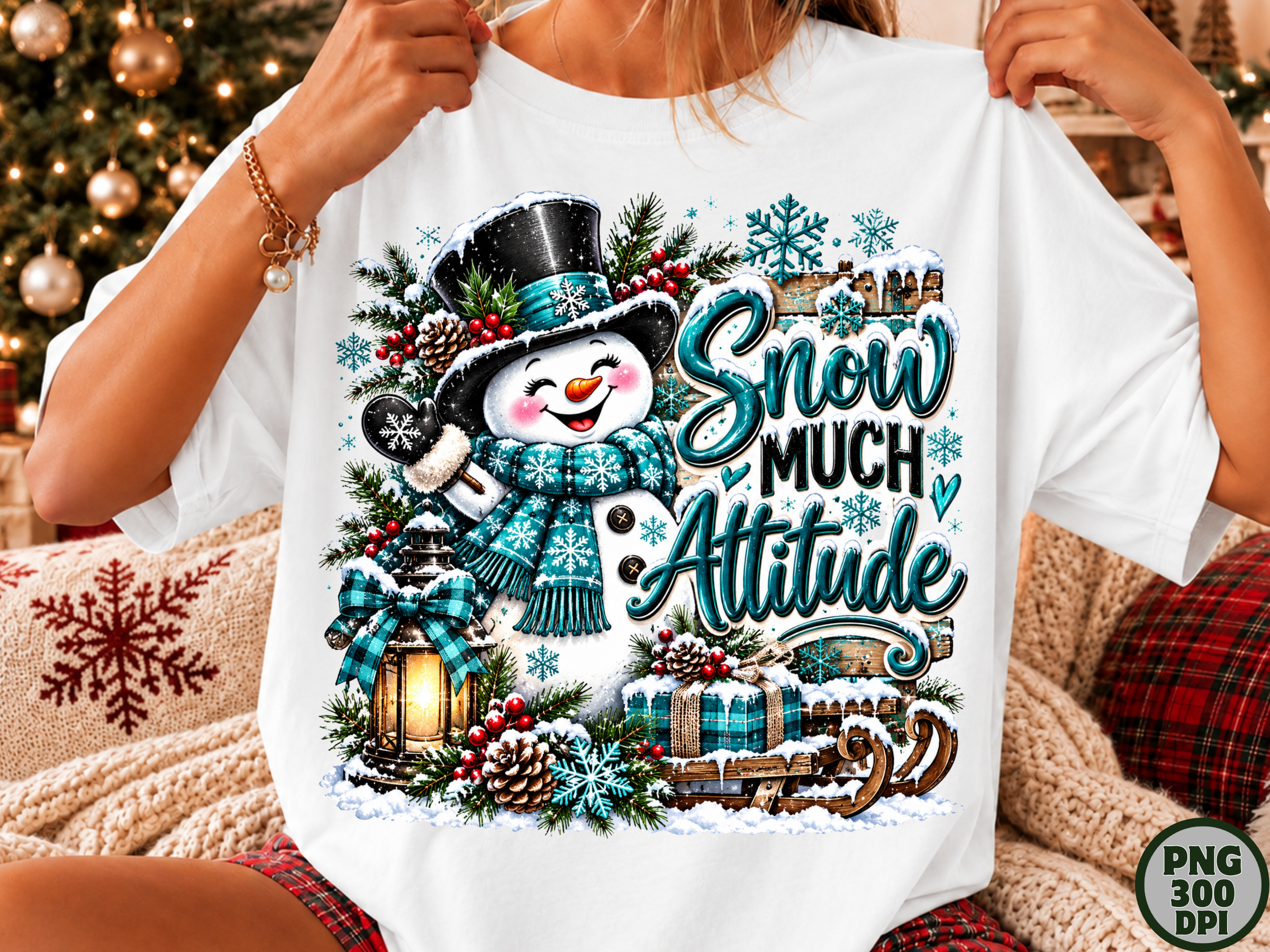 Snow Much Attitude Christmas PNG