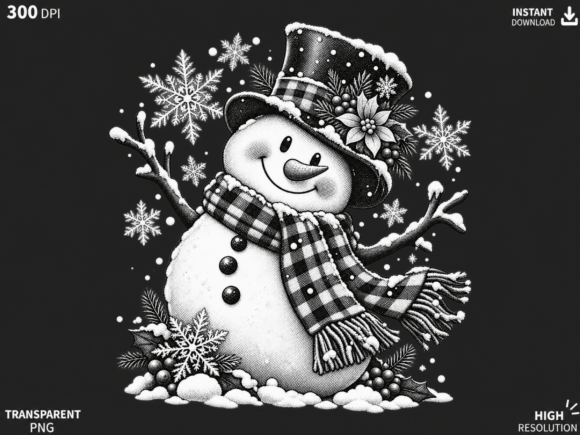 Snowman Christmas Winter PNG, Festive Sn