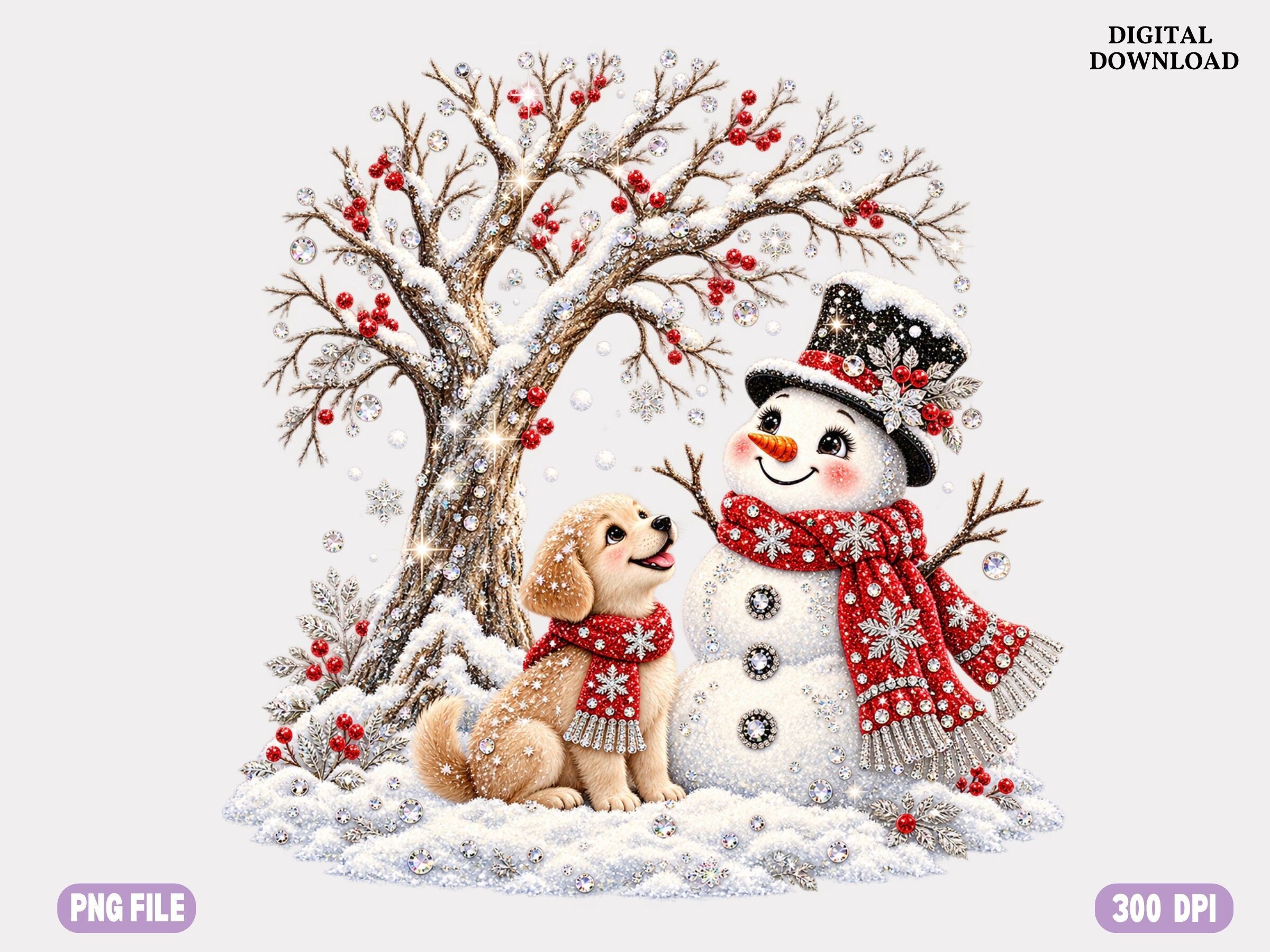 Snowman Winter Nature PNG, Cozy Holiday