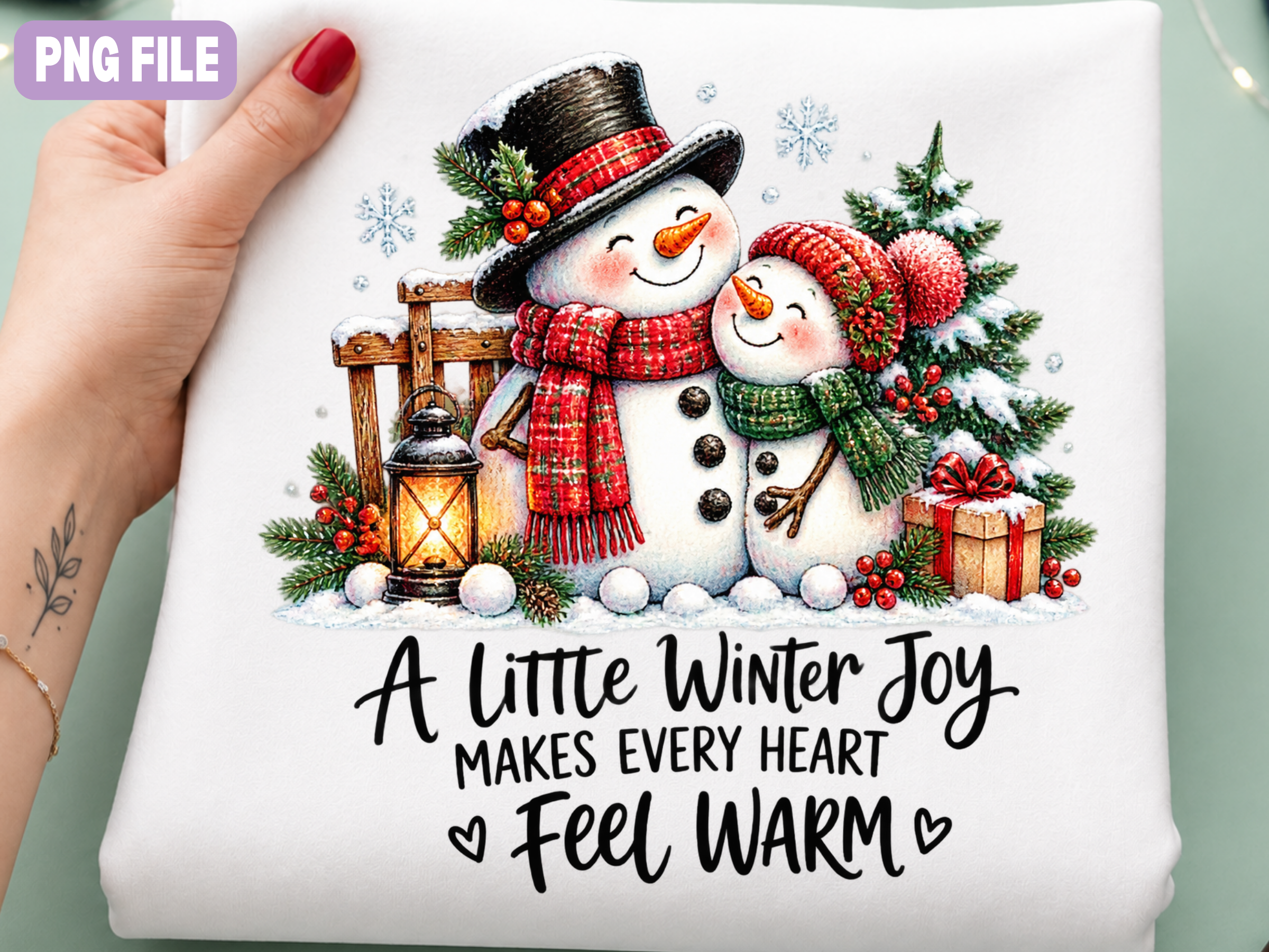 Snowman Winter PNG, Cute Christmas