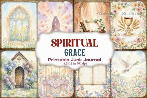 Spiritual Grace Junk Journal Paper