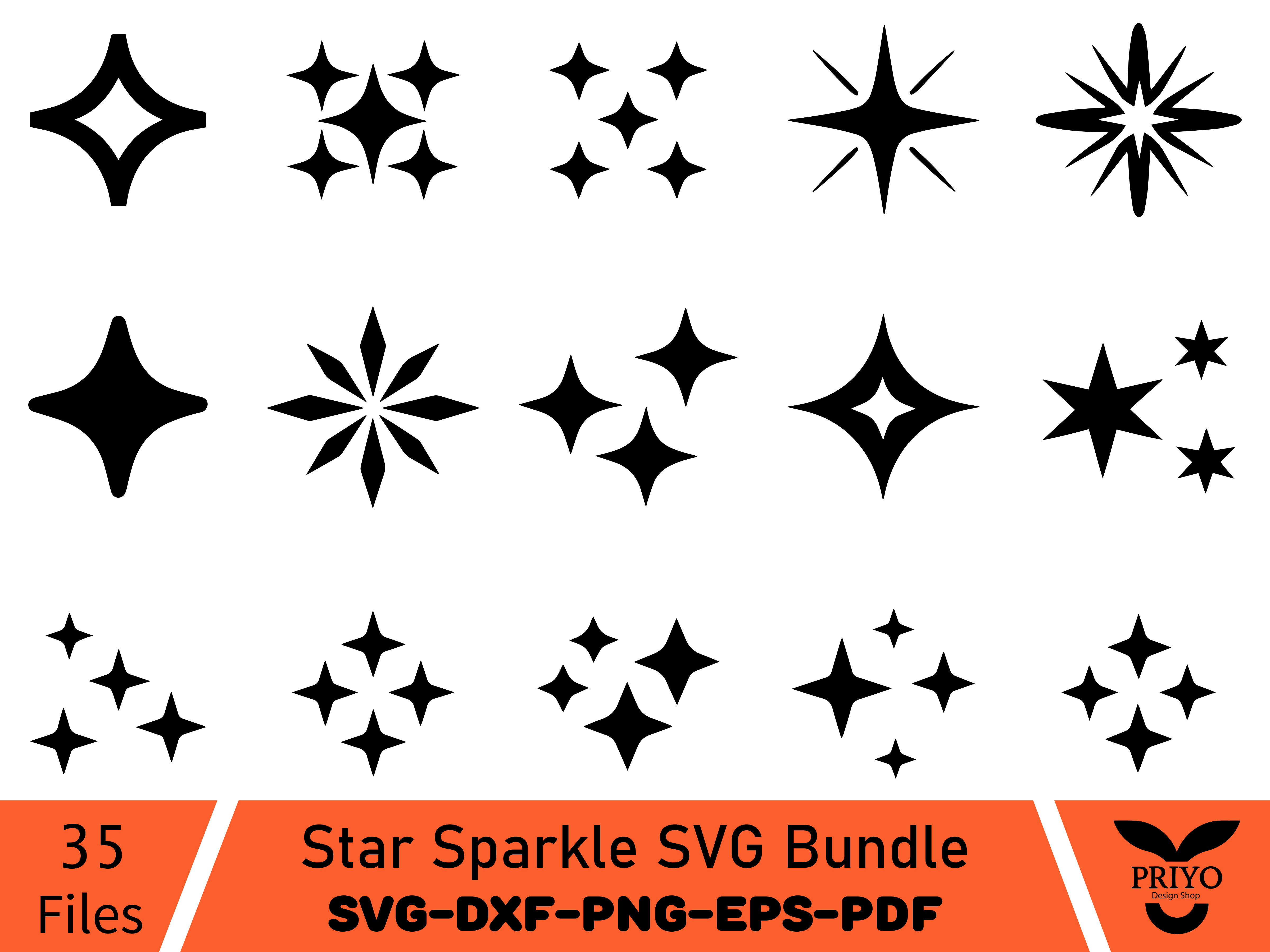 Star Sparkle SVG Bundle
