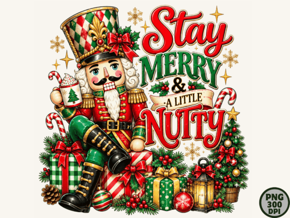 Stay Merry Nutty Christmas PNG