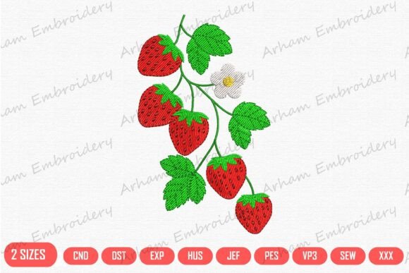 Strawberry Floral Branch
