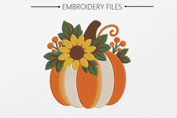 Thanksgiving Floral Pumpkin Machine