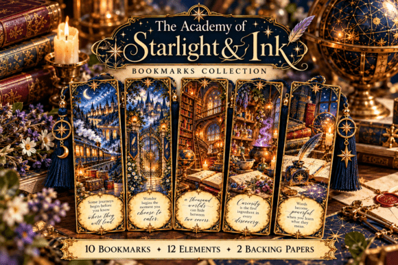 The Academy of Starlight & Ink Bookmarks