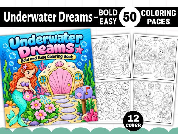 Underwater Dreams Coloring Book Pages