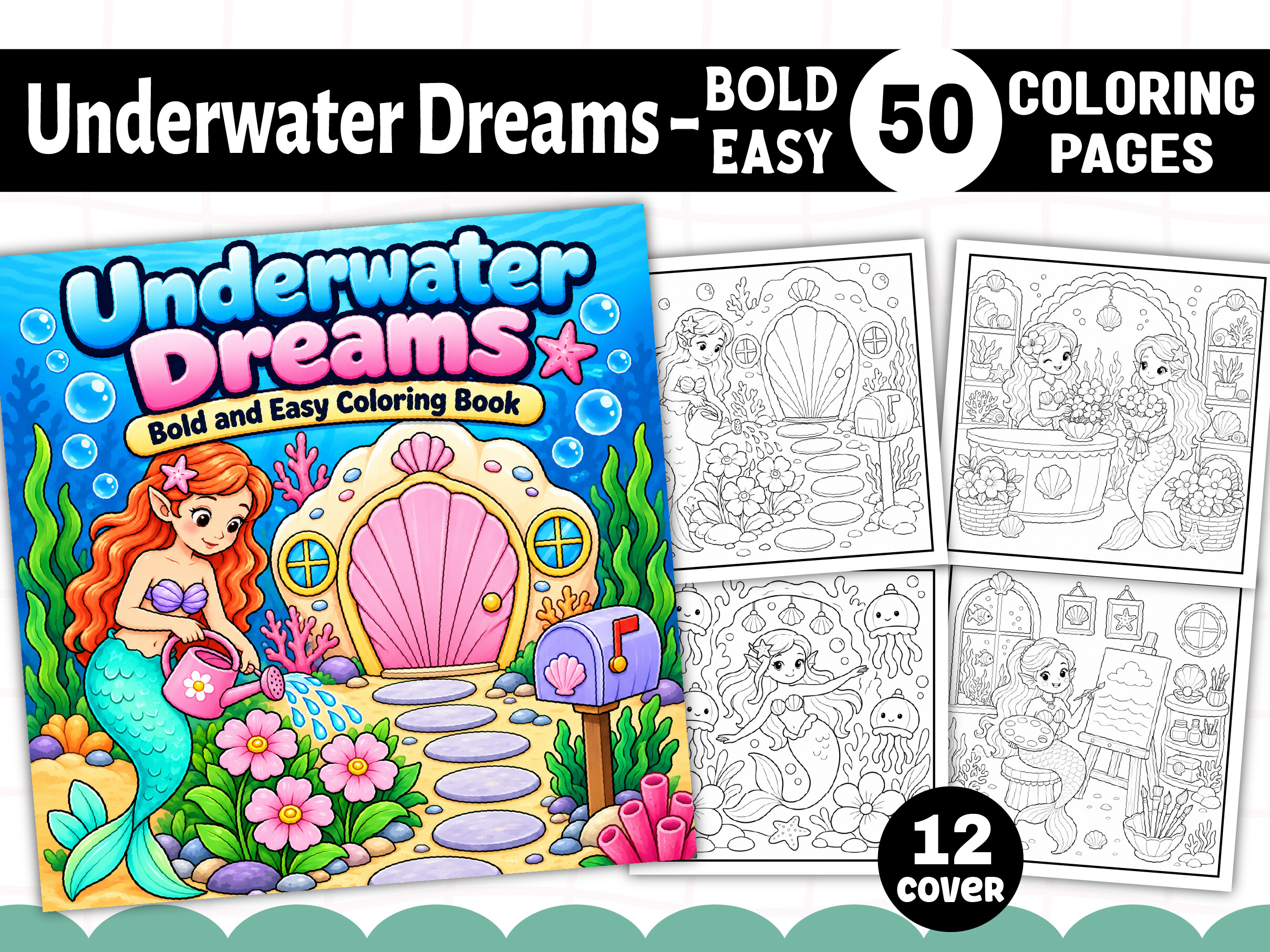Underwater Dreams Coloring Book Pages