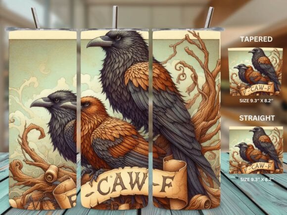 Vintage Crow F-CAW-F Tumbler Wrap