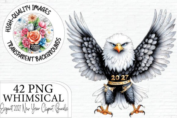 2027 New Year Clipart PNG