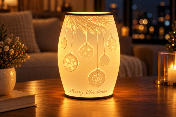Christmas Tealight Lantern STL – 3D Printable Holiday Tealight Holder - Image 1