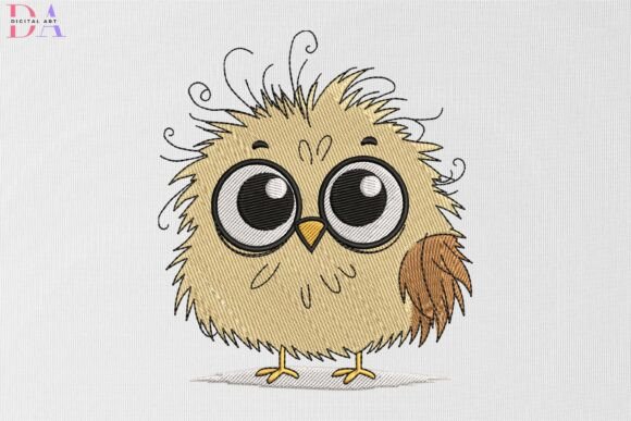 Adorable Baby Owl with Big Eyes