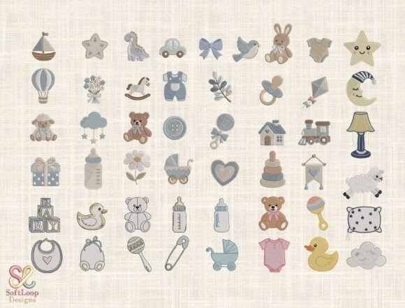 Baby Embroidery Design Bundle