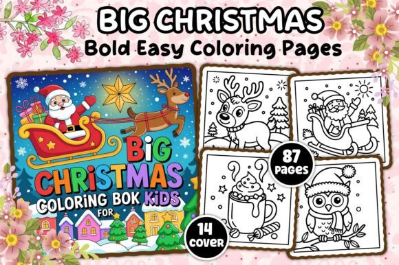 Big Christmas Coloring Book for Kids