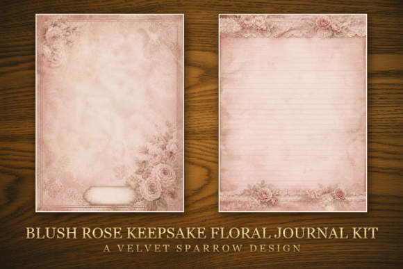 Blush Rose Keepsake Floral Journal Kit