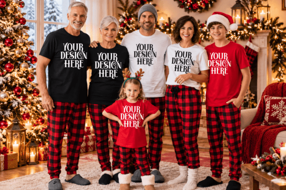 CC1717 Christmas Family Mockup