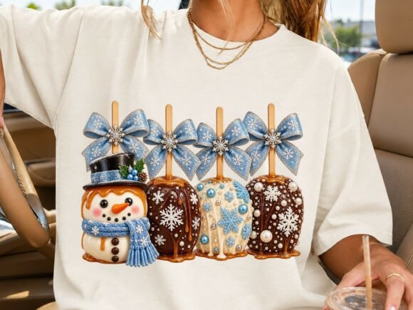 Chocolate Candy Apple PNG Shirt Design