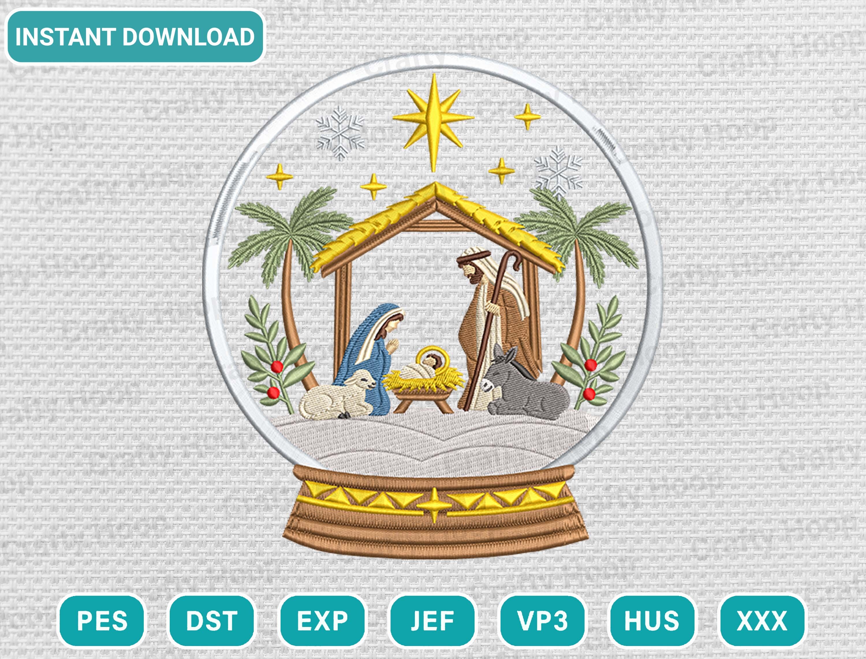Christian Holiday Machine Embroidery