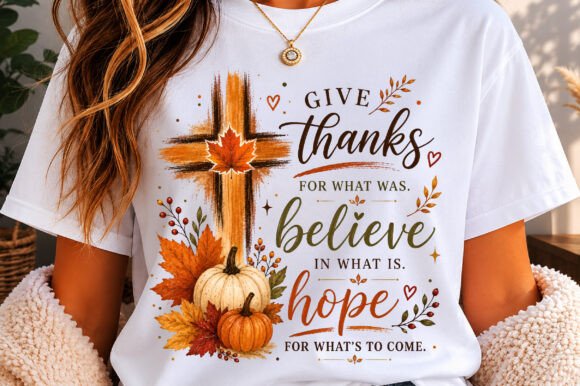 Christian Thanksgiving Cross PNG | Fall