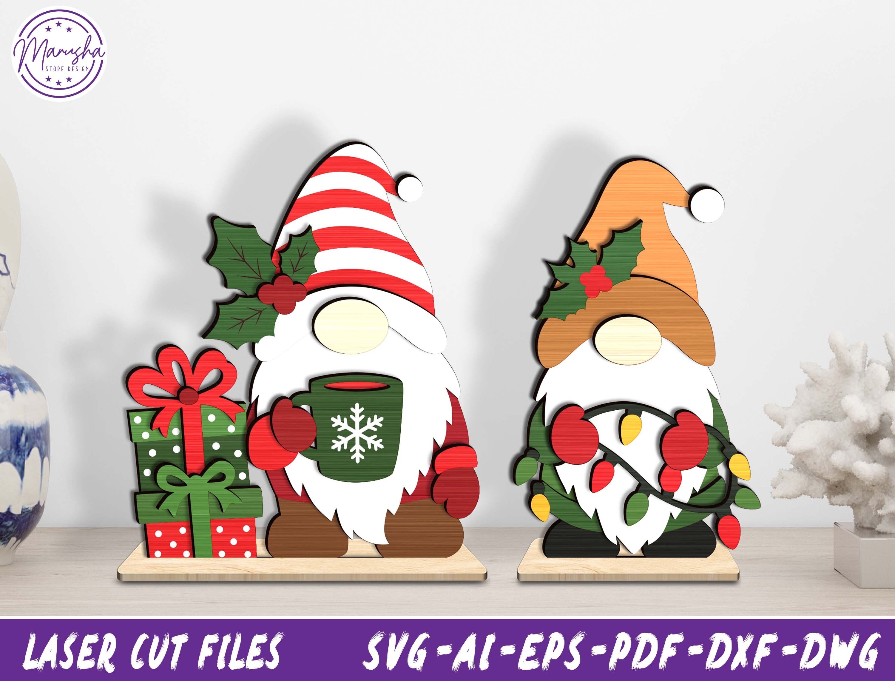 Christmas Gnome SVG Bundle