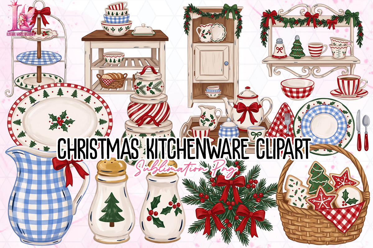 Christmas Kitchenware Clipart
