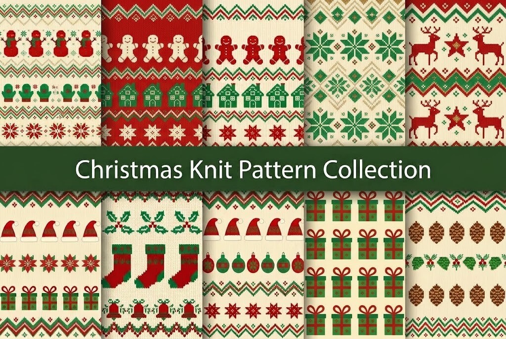 Christmas Knit Pattern Collection