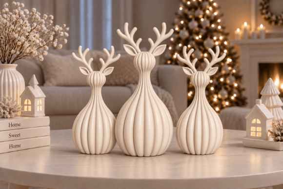 Christmas Angel Candle Holder 3D STL – Set of 3 Angel Figurines to Print - Image 18
