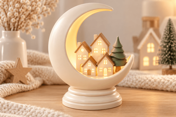 Christmas Spiral Tree Set 3D Print - 4 Modern Spiral Trees with Star Toppers - Image 18