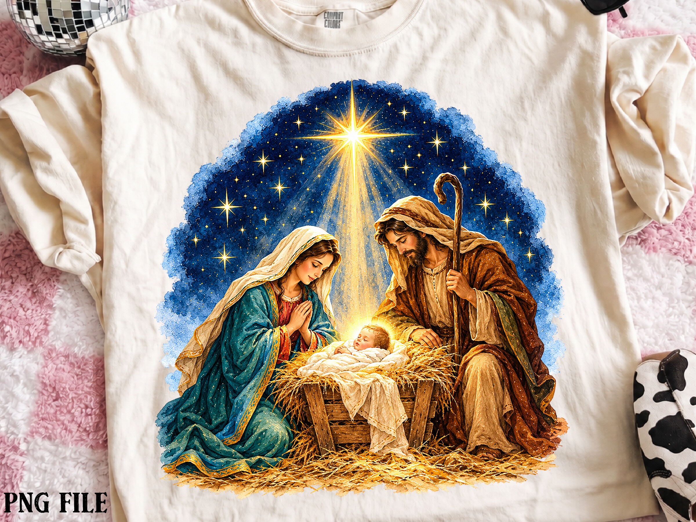 Christmas Nativity Scene Sublimation