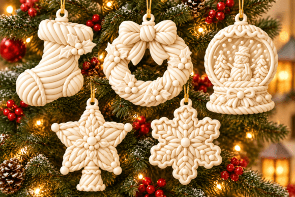Christmas Angel Trio 3D Print STL Bundle – Elegant Holiday Figurines - Image 17