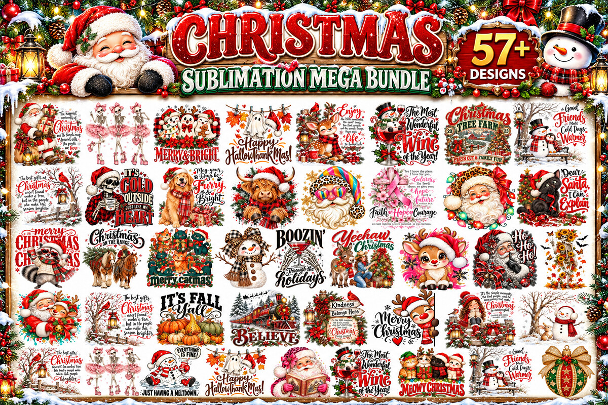 Christmas Sublimation Mega Bundle