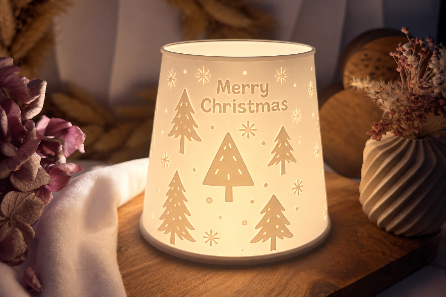 Christmas Tree Tealight Lantern STL – 3D Printable Holiday Candle Holder - Image 4