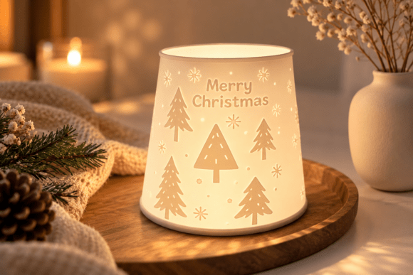 Christmas Tree Tealight Lantern STL – 3D Printable Holiday Candle Holder - Image 2