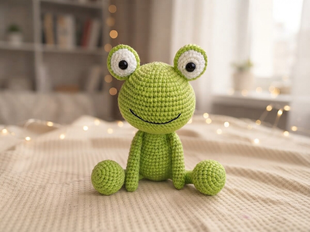 Clover Frog Crochet Pattern