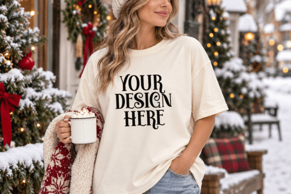 Comfort Colors 1717 Christmas Mockup