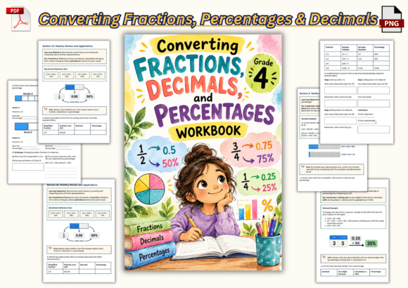 Converting Fractions, Decimals & Percent