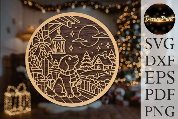 Cozy Christmas Bear SVG