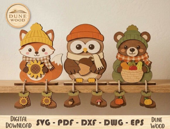 🍂 Cozy Fall Woodland Friends SVG