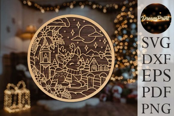Cute Reindeer Winter SVG