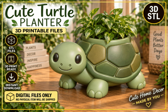 Koi Fish Planter Pot 3D STL – Printable Succulent Pot & Fish Sculpture - Image 9