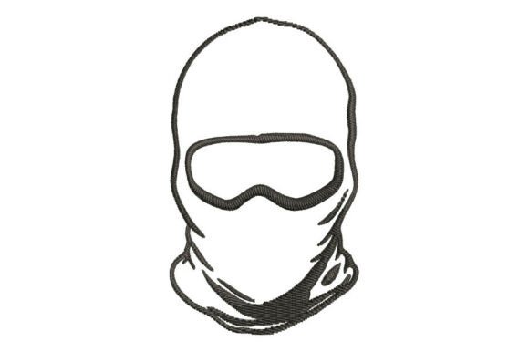 Edgy Balaclava Mask Embroidery