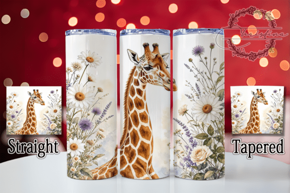 Elegant Giraffe Daisies 20oz Tumbler