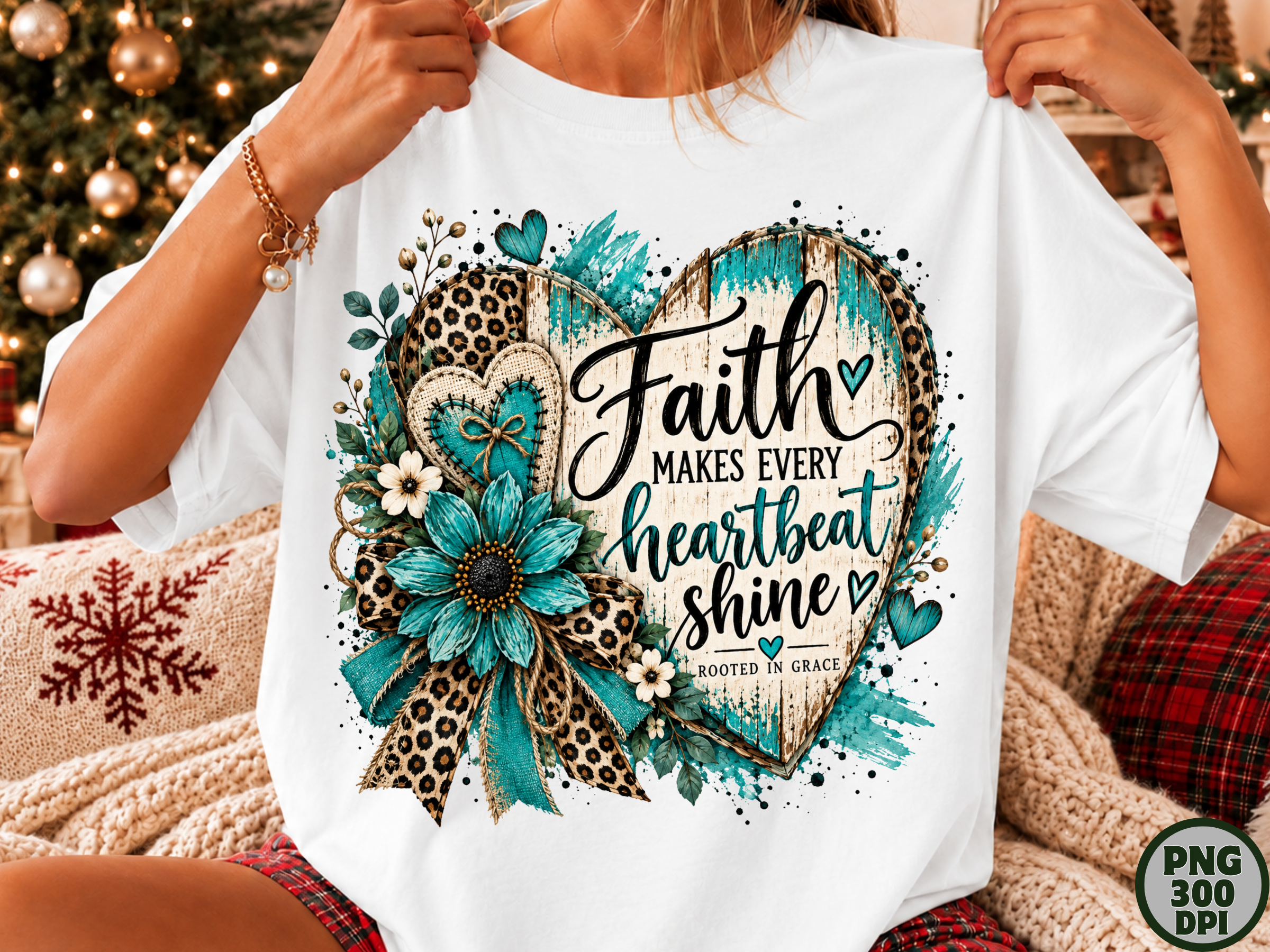 Faith Makes Every Heartbeat Shine PNG