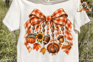 Fall Harvest Bow PNG Sublimation Design Graphic by TigerDesigns ...